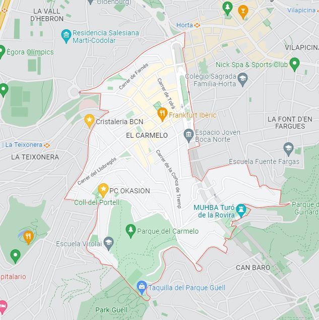 Pintores en el Barrio del Carmel de Barcelona