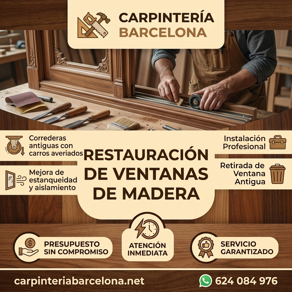 Restauración de ventanas de madera