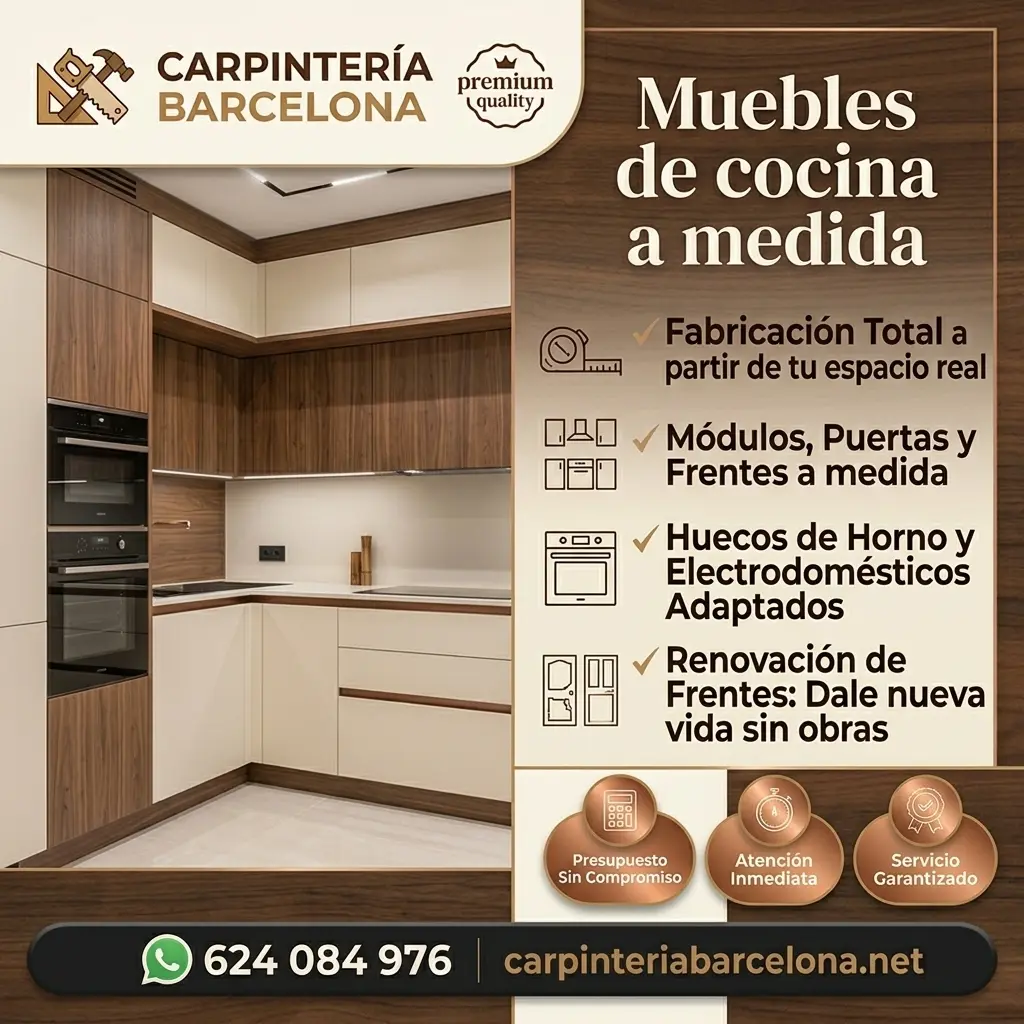 Muebles de cocina a medida en Barcelona – Carpintería Barcelona