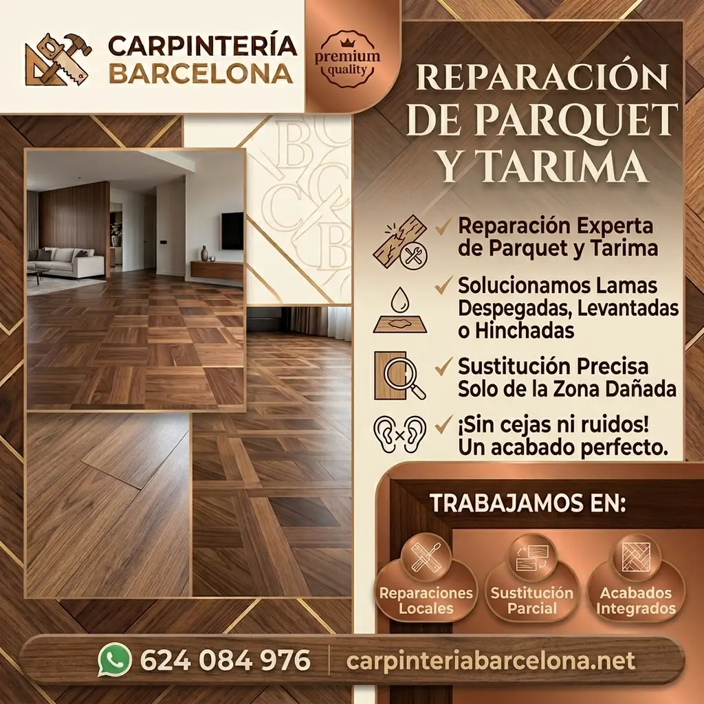 Reparación de parquet y tarima en Barcelona – Carpintería Barcelona