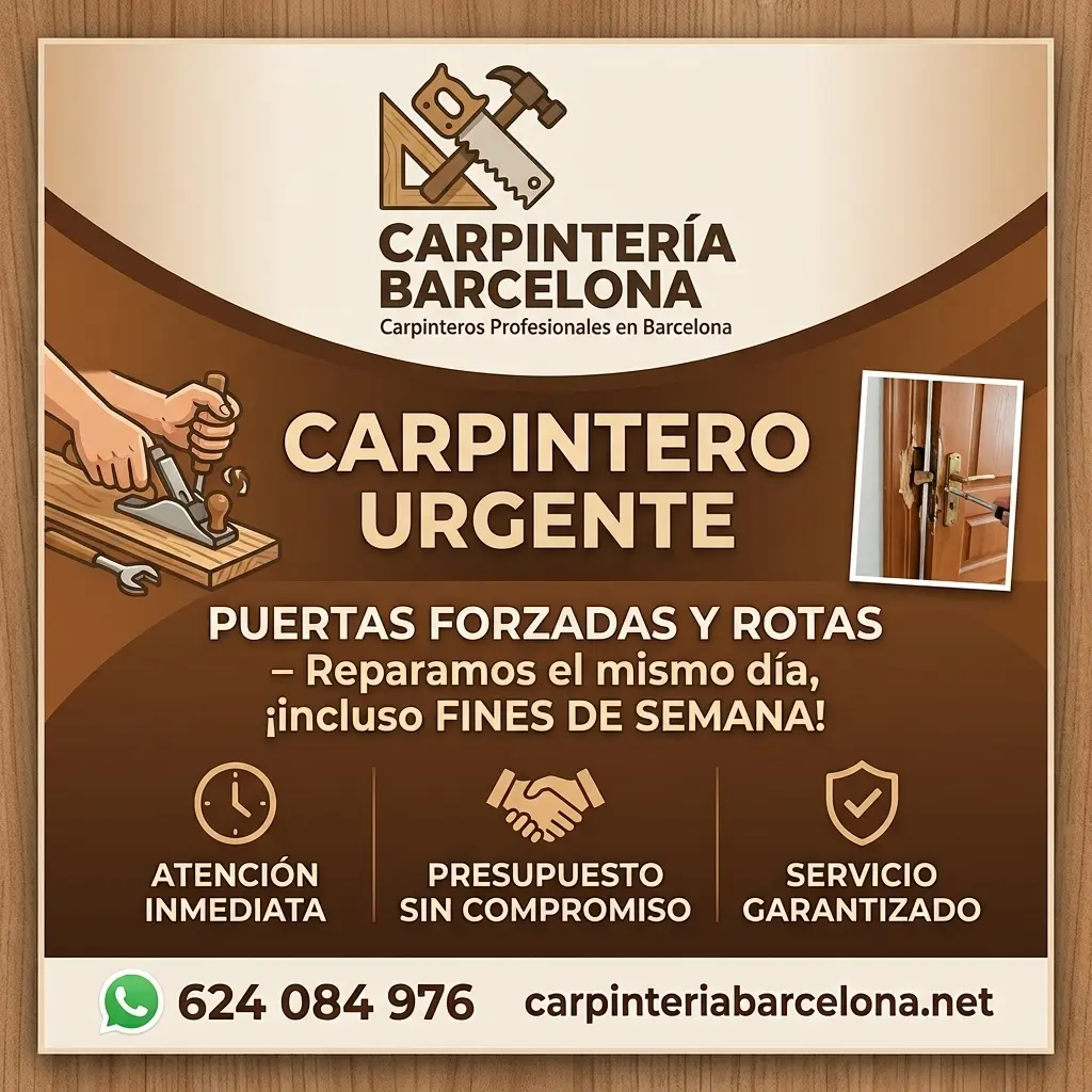 Carpintero urgente en Barcelona – Carpintería Barcelona