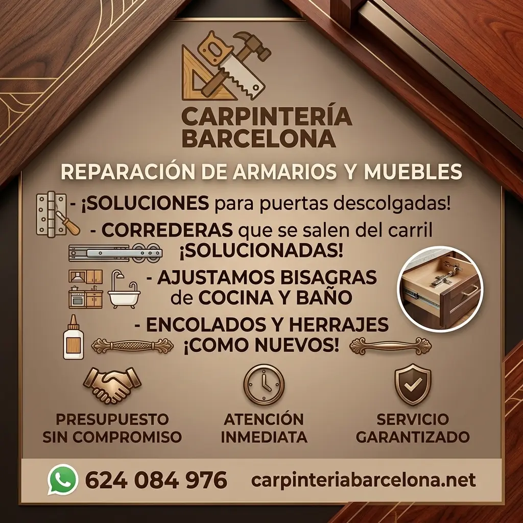 Reparación de armarios y muebles – Carpintería Barcelona