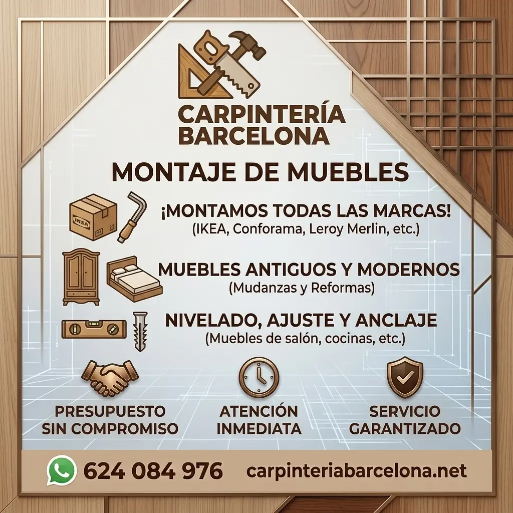 Montaje de muebles en Barcelona – Carpintería Barcelona