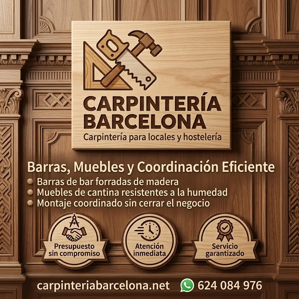 Carpintería para locales y hostelería en Barcelona – Carpintería Barcelona