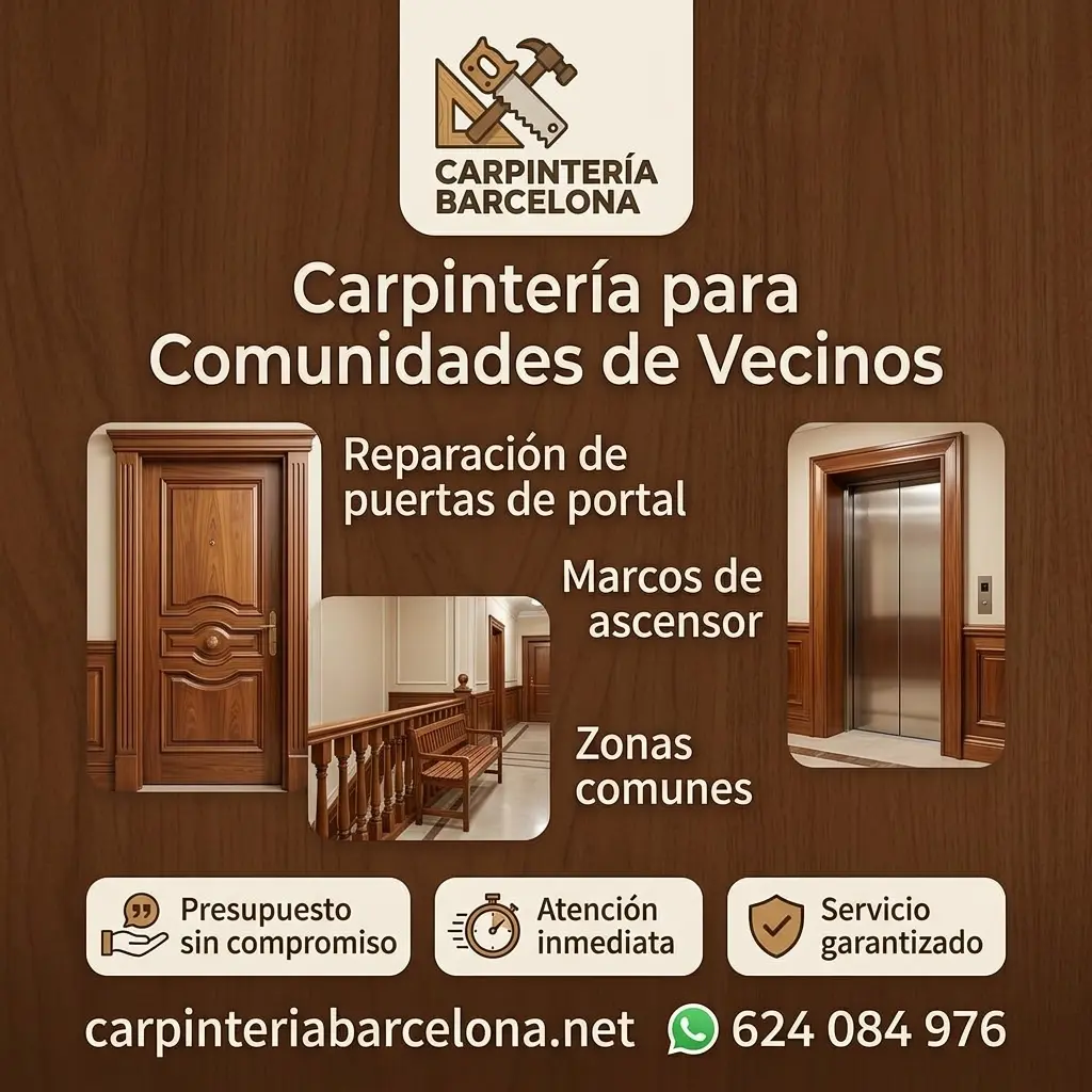 Carpintería para comunidades de vecinos en Barcelona – Carpintería Barcelona